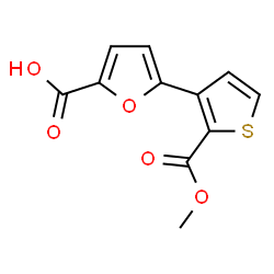 ChemSpider 2D Image | 5-[2-(Methoxycarbonyl)-3-thienyl]-2-furoic acid | C11H8O5S