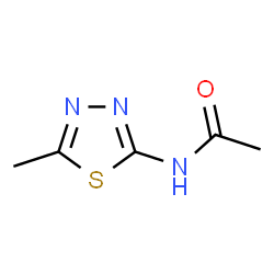 ChemSpider 2D Image | N-(5-Methyl-1,3,4-thiadiazol-2-yl)acetamide | C5H7N3OS