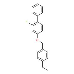 ChemSpider 2D Image | 4-[(4-Ethylbenzyl)oxy]-2-fluorobiphenyl | C21H19FO
