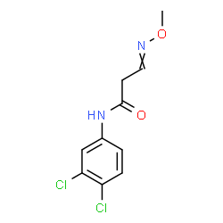 ChemSpider 2D Image | N-(3,4-Dichlorophenyl)-3-(methoxyimino)propanamide | C10H10Cl2N2O2