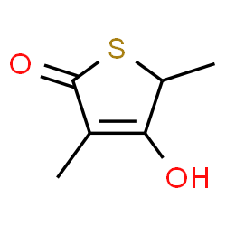 ChemSpider 2D Image | 4-Hydroxy-3,5-dimethyl-2(5H)-thiophenone | C6H8O2S