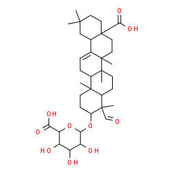 ChemSpider 2D Image | 28-Hydroxy-23,28-dioxoolean-12-en-3-yl hexopyranosiduronic acid | C36H54O10