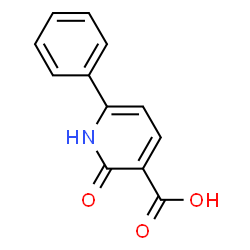 ChemSpider 2D Image | 2-oxo-6-phenyl-1H-pyridine-3-carboxylic acid | C12H9NO3