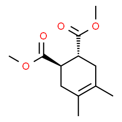 ChemSpider 2D Image | Dimethyl (1R,2R)-4,5-dimethyl-4-cyclohexene-1,2-dicarboxylate | C12H18O4