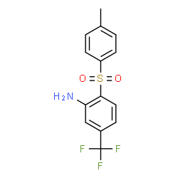 ChemSpider 2D Image | 2-[(4-Methylphenyl)sulfonyl]-5-(trifluoromethyl)aniline | C14H12F3NO2S
