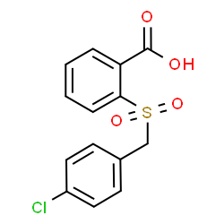ChemSpider 2D Image | 2-[(4-Chlorobenzyl)sulfonyl]benzoic acid | C14H11ClO4S
