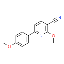 ChemSpider 2D Image | 2-Methoxy-6-(4-methoxyphenyl)nicotinonitrile | C14H12N2O2