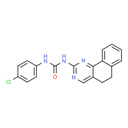 ChemSpider 2D Image | 1-(4-Chlorophenyl)-3-(5,6-dihydrobenzo[h]quinazolin-2-yl)urea | C19H15ClN4O