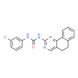 ChemSpider 2D Image | 1-(3-Chlorophenyl)-3-(5,6-dihydrobenzo[h]quinazolin-2-yl)urea | C19H15ClN4O