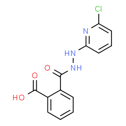ChemSpider 2D Image | 2-{[2-(6-Chloro-2-pyridinyl)hydrazino]carbonyl}benzoic acid | C13H10ClN3O3
