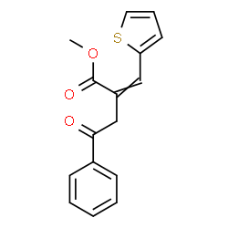ChemSpider 2D Image | Methyl 4-oxo-4-phenyl-2-(2-thienylmethylene)butanoate | C16H14O3S