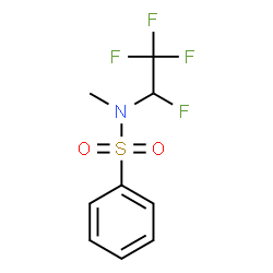 ChemSpider 2D Image | N-Methyl-N-(1,2,2,2-tetrafluoroethyl)benzenesulfonamide | C9H9F4NO2S