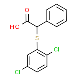 ChemSpider 2D Image | [(2,5-Dichlorophenyl)sulfanyl](phenyl)acetic acid | C14H10Cl2O2S