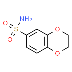 ChemSpider 2D Image | 2,3-Dihydro-1,4-benzodioxin-6-sulfonamide | C8H9NO4S