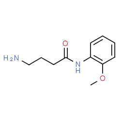 ChemSpider 2D Image | 4-Amino-N-(2-methoxyphenyl)butanamide | C11H16N2O2