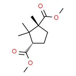 ChemSpider 2D Image | Dimethyl (1R,3S)-1,2,2-trimethyl-1,3-cyclopentanedicarboxylate | C12H20O4