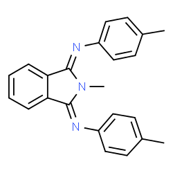 ChemSpider 2D Image | (1Z,3Z)-2-Methyl-N,N'-bis(4-methylphenyl)-1H-isoindole-1,3(2H)-diimine | C23H21N3