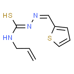 ChemSpider 2D Image | (2Z)-N-Allyl-2-(2-thienylmethylene)hydrazinecarbothioamide | C9H11N3S2