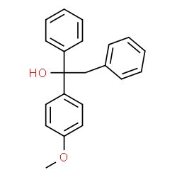ChemSpider 2D Image | 1-(4-Methoxyphenyl)-1,2-diphenylethanol | C21H20O2