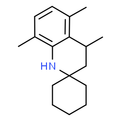 ChemSpider 2D Image | 4',5',8'-Trimethyl-3',4'-dihydro-1'H-spiro[cyclohexane-1,2'-quinoline] | C17H25N