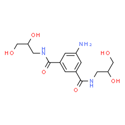 ChemSpider 2D Image | 5-Amino-N,N'-bis(2,3-dihydroxypropyl)isophthalamide | C14H21N3O6