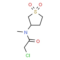 ChemSpider 2D Image | 2-chloro-N-(1,1-dioxo-1??-thiolan-3-yl)-N-methylacetamide | C7H12ClNO3S