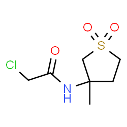 ChemSpider 2D Image | 2-chloro-N-(3-methyl-1,1-dioxidotetrahydrothien-3-yl)acetamide | C7H12ClNO3S