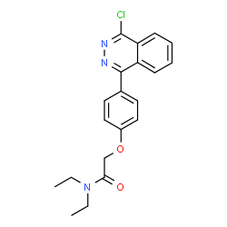 ChemSpider 2D Image | 2-[4-(4-Chloro-1-phthalazinyl)phenoxy]-N,N-diethylacetamide | C20H20ClN3O2