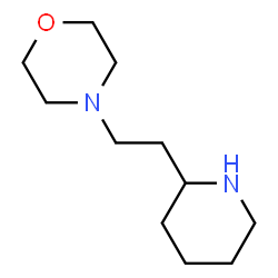 ChemSpider 2D Image | 4-[2-(2-Piperidinyl)ethyl]morpholine | C11H22N2O