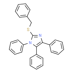 ChemSpider 2D Image | 2-(Benzylsulfanyl)-1,4,5-triphenyl-1H-imidazole | C28H22N2S