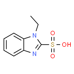 ChemSpider 2D Image | 1-Ethyl-1H-benzimidazole-2-sulfonic acid | C9H10N2O3S