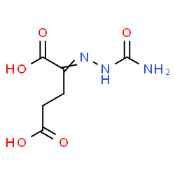 ChemSpider 2D Image | 2-(Carbamoylhydrazono)pentanedioic acid | C6H9N3O5