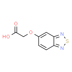 ChemSpider 2D Image | (2,1,3-Benzothiadiazol-5-yloxy)acetic acid | C8H6N2O3S