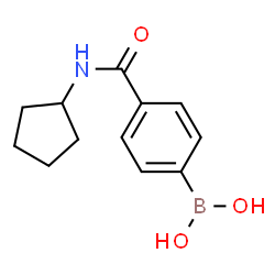 ChemSpider 2D Image | (4-(Cyclopentylcarbamoyl)phenyl)boronic acid | C12H16BNO3