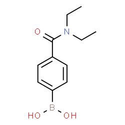 ChemSpider 2D Image | 4-(Diethylcarbamoyl)phenylboronic acid | C11H16BNO3