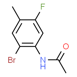 ChemSpider 2D Image | N-(2-Bromo-5-fluoro-4-methylphenyl)acetamide | C9H9BrFNO