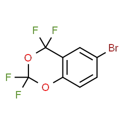 ChemSpider 2D Image | 6-Bromo-2,2,4,4-tetrafluoro-1,3-benzodioxane | C8H3BrF4O2