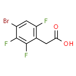 ChemSpider 2D Image | 4-Bromo-2,3,6-trifluorophenylacetic acid | C8H4BrF3O2