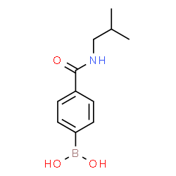 ChemSpider 2D Image | (4-(Isobutylcarbamoyl)phenyl)boronic acid | C11H16BNO3