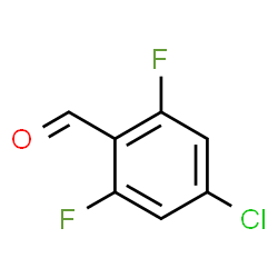 ChemSpider 2D Image | 4-Chloro-2,6-difluorobenzaldehyde | C7H3ClF2O