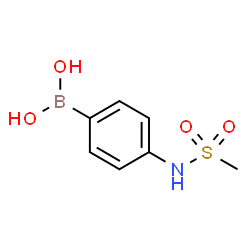ChemSpider 2D Image | 4-methylsulfonylaminophenylboronic acid | C7H10BNO4S