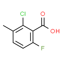 ChemSpider 2D Image | 2-Chloro-6-fluoro-3-methylbenzoic acid | C8H6ClFO2
