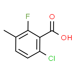 ChemSpider 2D Image | 6-Chloro-2-fluoro-3-methylbenzoic acid | C8H6ClFO2