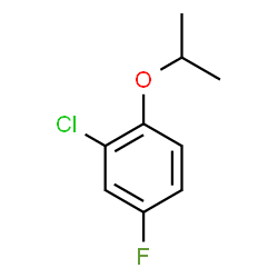 ChemSpider 2D Image | 2-Chloro-4-fluoro-1-isopropoxybenzene | C9H10ClFO
