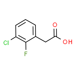 ChemSpider 2D Image | 3-Chloro-2-fluorophenylacetic acid | C8H6ClFO2