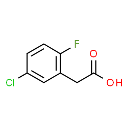 ChemSpider 2D Image | 5-Chloro-2-fluorophenylacetic acid | C8H6ClFO2
