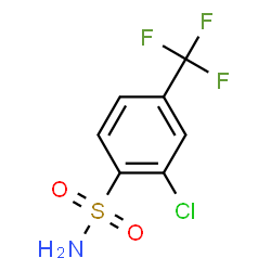 ChemSpider 2D Image | 2-Chloro-4-(trifluoromethyl)benzenesulfonamide | C7H5ClF3NO2S