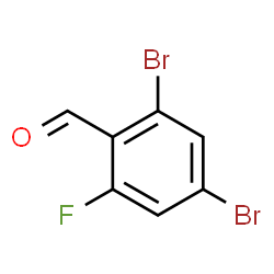 ChemSpider 2D Image | 2,4-Dibromo-6-fluorobenzaldehyde | C7H3Br2FO