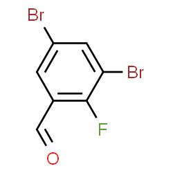 ChemSpider 2D Image | 3,5-Dibromo-2-fluorobenzaldehyde | C7H3Br2FO