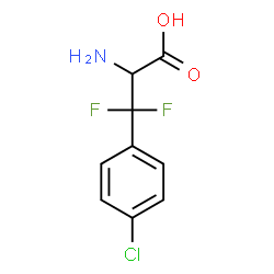 ChemSpider 2D Image | 4-Chloro-beta,beta-difluorophenylalanine | C9H8ClF2NO2
